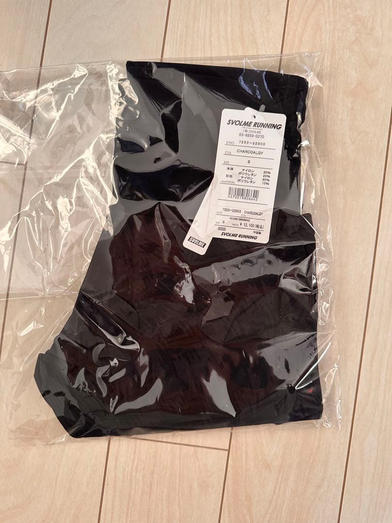 【新品】SVOLMEビートマルチポケットミドルスパッツ CHARCOALGY S