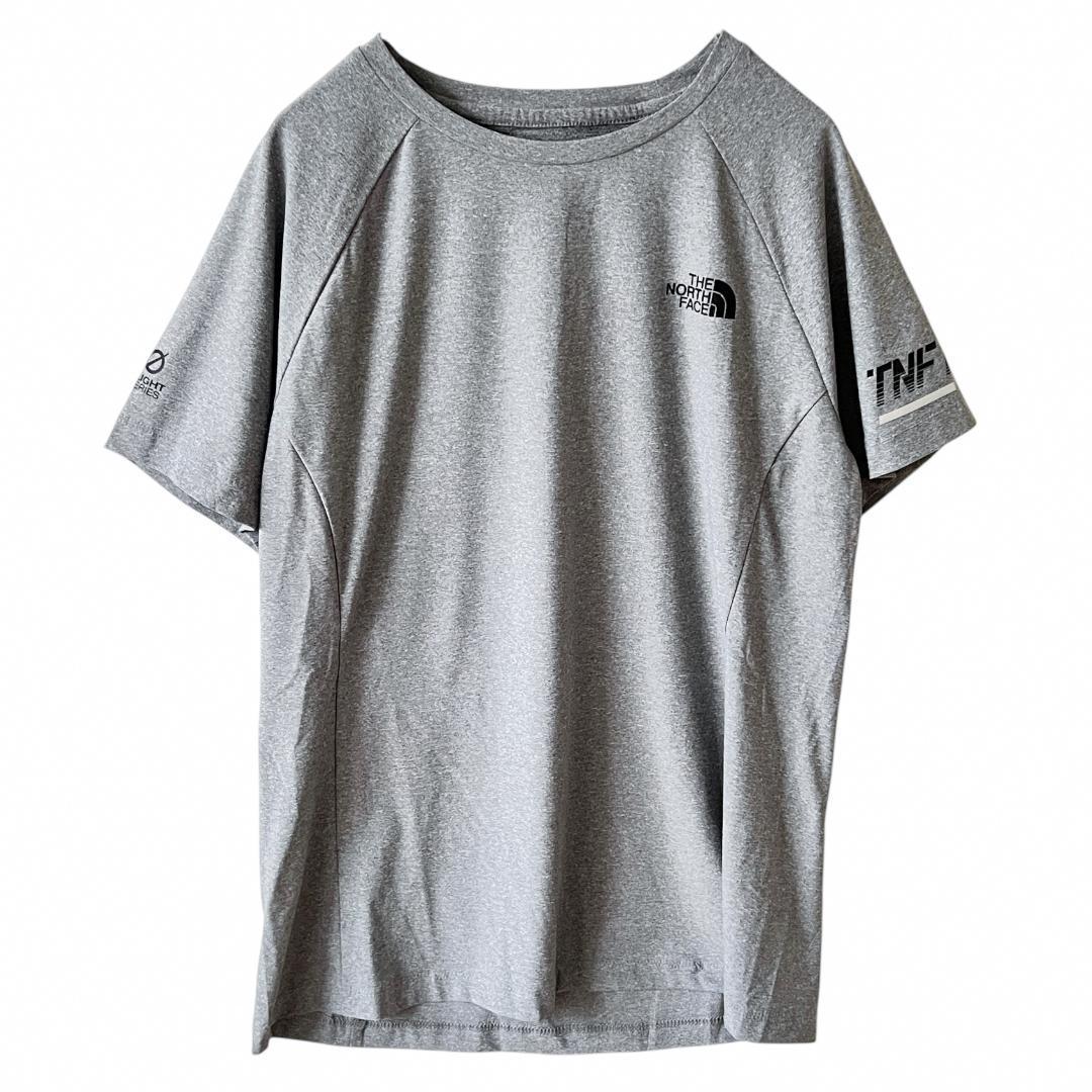 ⭐️爽やかスポーティ❗️ノースフェイスM レディースTシャツ半袖 グレー