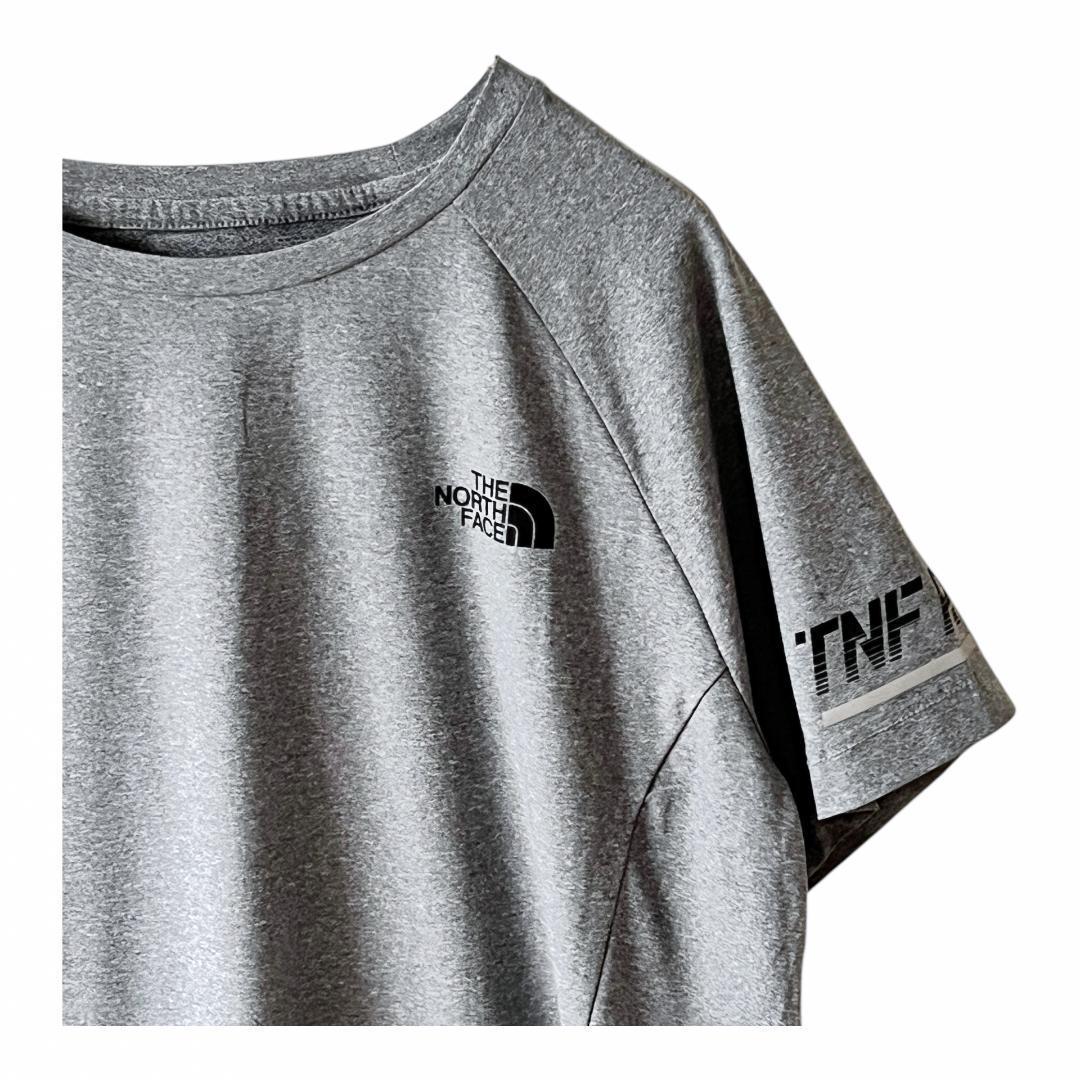 ⭐️爽やかスポーティ❗️ノースフェイスM レディースTシャツ半袖 グレー
