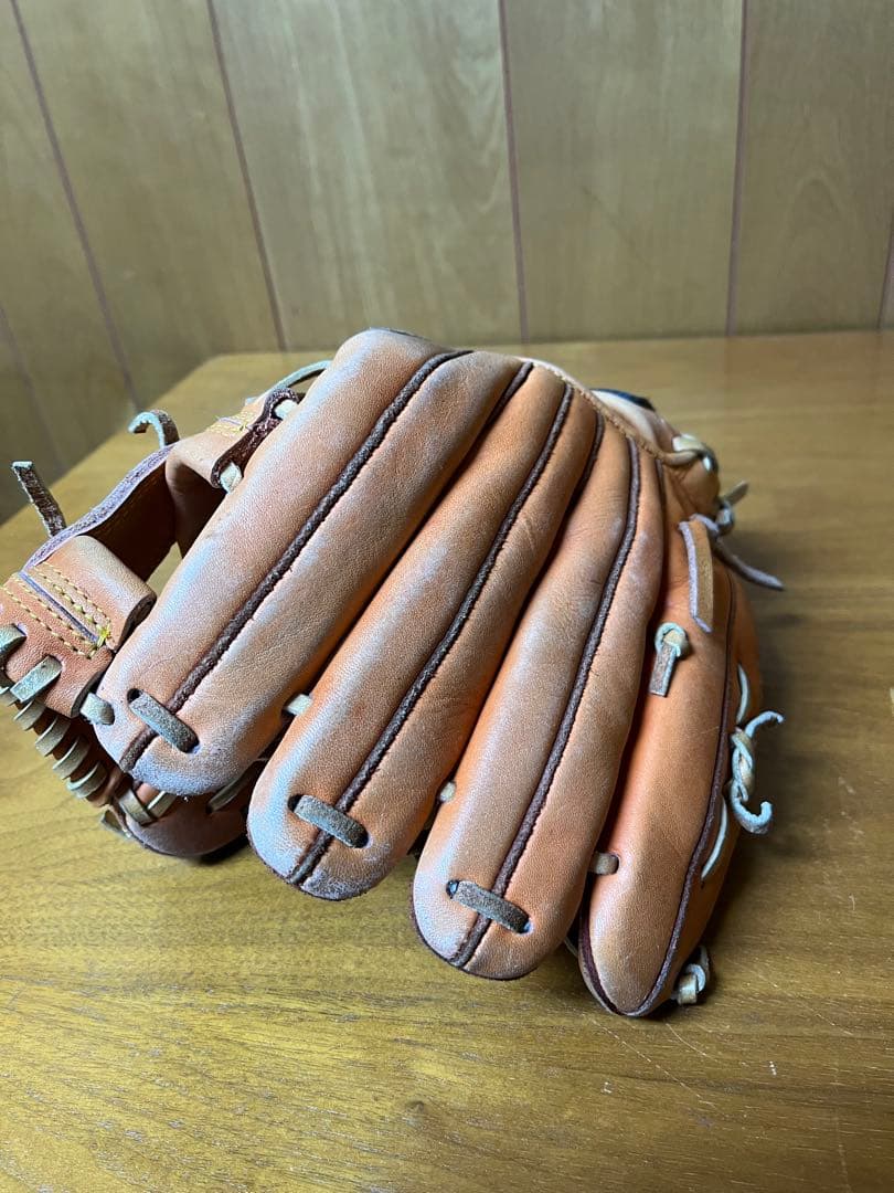 【希少】ZETT ゼット 日本製 スリンガー 旧ラベル 内野用 軟式グローブ