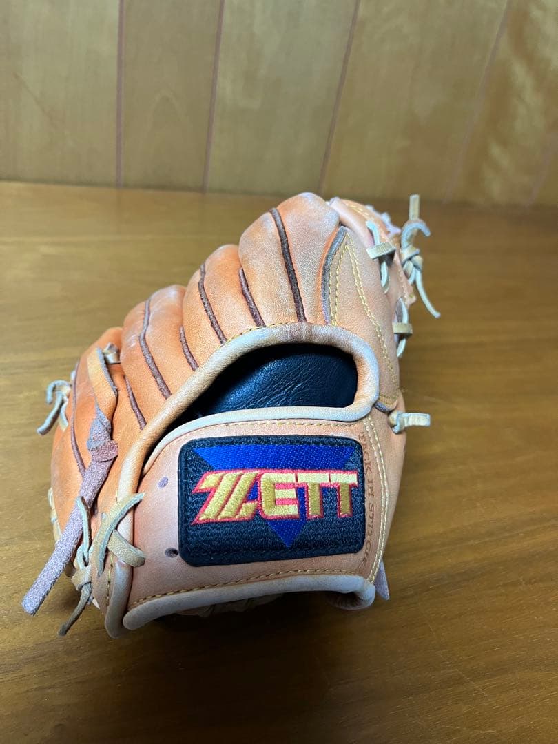 【希少】ZETT ゼット 日本製 スリンガー 旧ラベル 内野用 軟式グローブ
