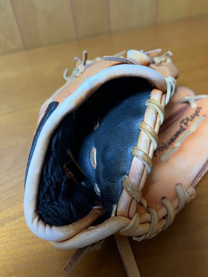 【希少】ZETT ゼット 日本製 スリンガー 旧ラベル 内野用 軟式グローブ