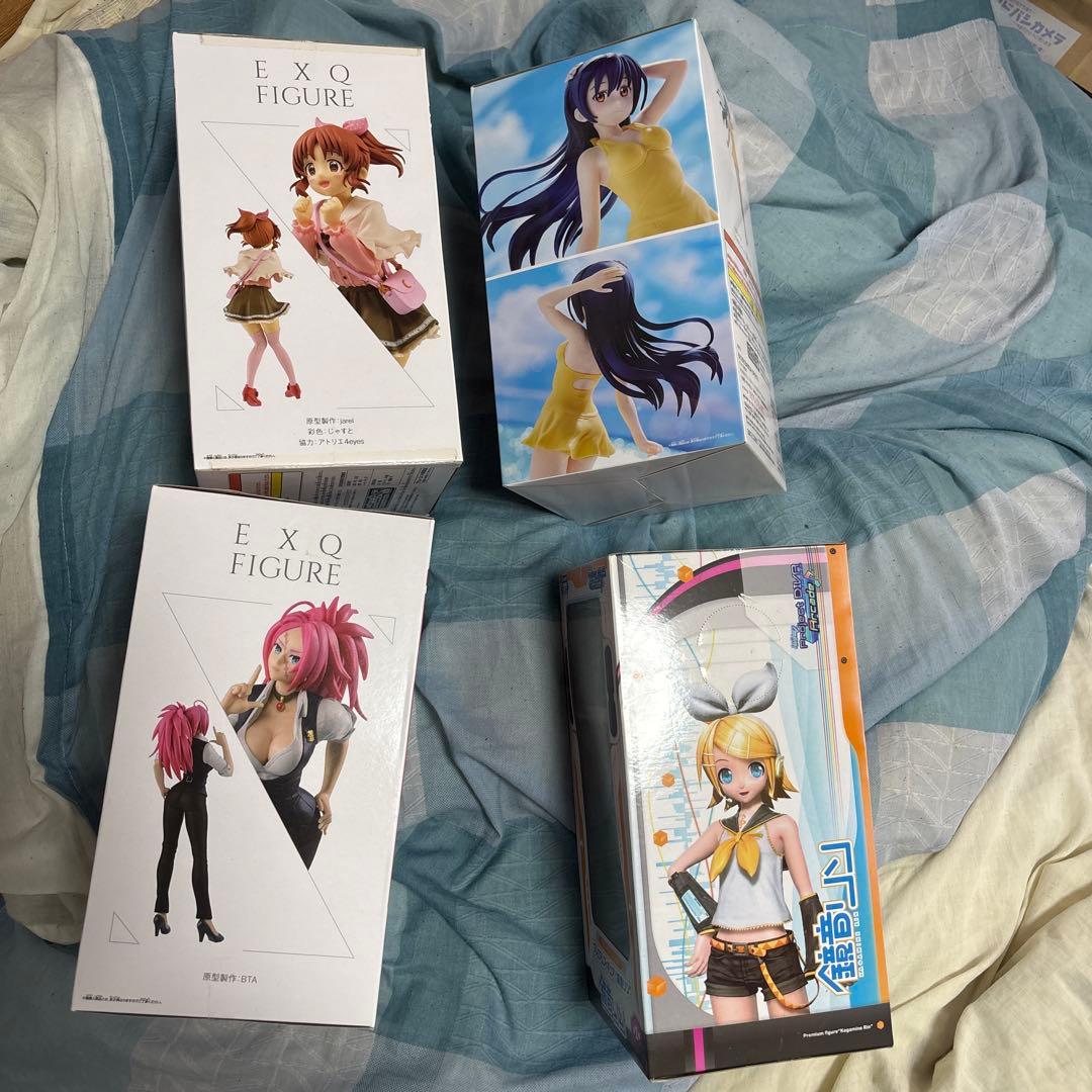 EXQ FIGURE フィギュアセット+鏡音リンフィギュアの合計4点セット