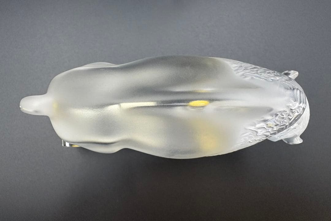 【希少】LALIQUE ルネ・ラリック　バイソン　彫像　ペーパーウエイト　置物