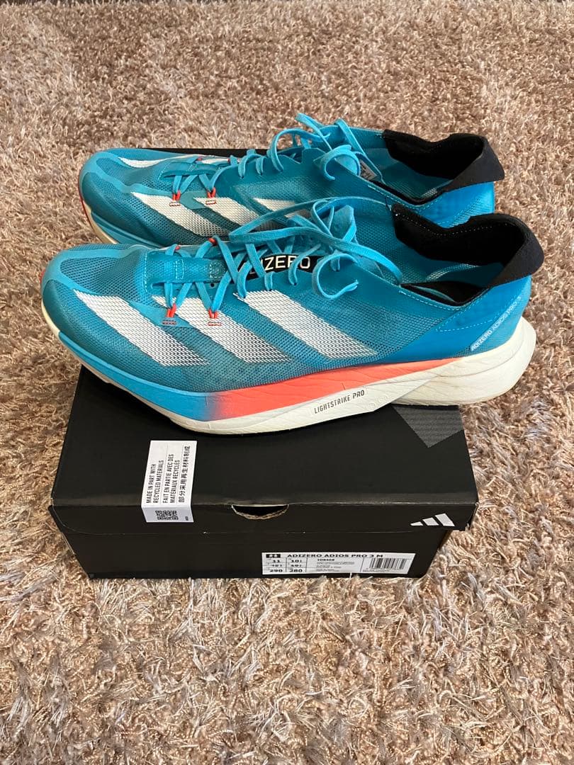 希少カラー美品 29.0 adidas Adios Pro3 アディオスプロ3