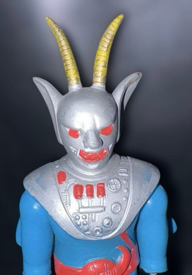 当時物特撮 ソフビアクマイザー3の敵役メザロード1975年タカトク製美品石森プロ