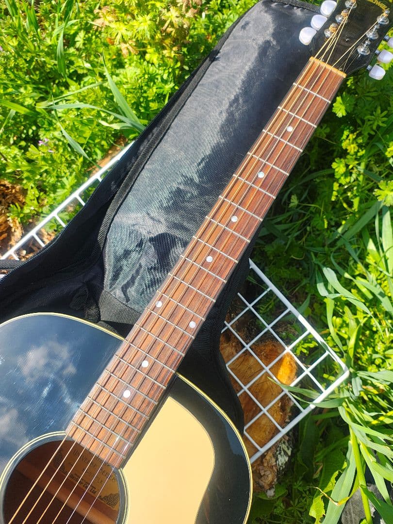 美品 Headway HJ-35/BLK ピアノブラック PU付エレアコ