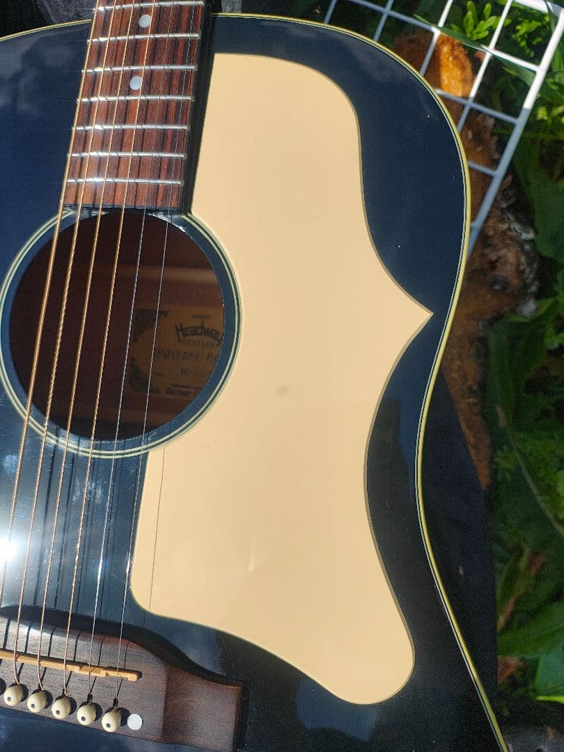 美品 Headway HJ-35/BLK ピアノブラック PU付エレアコ
