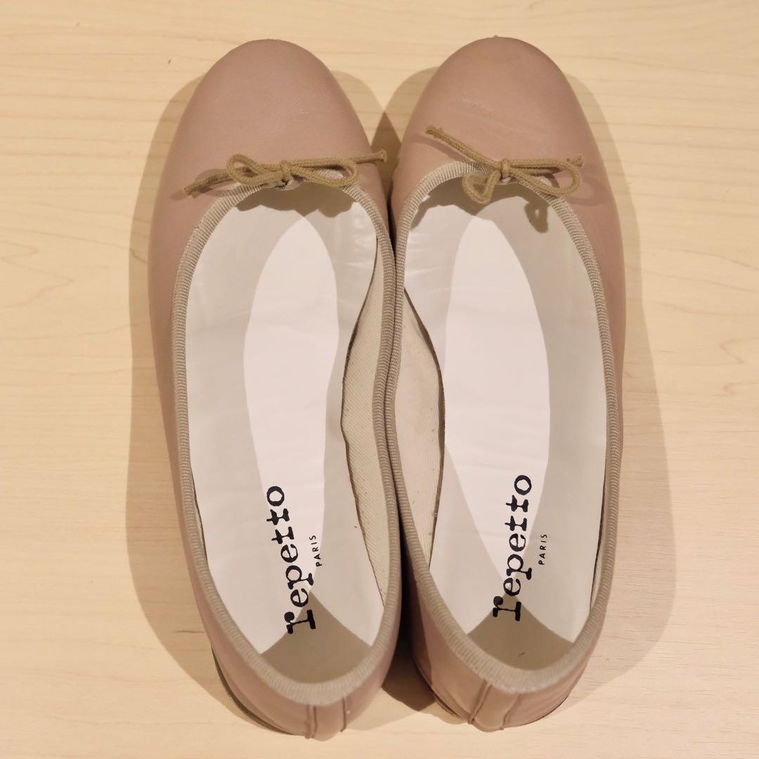 repetto ピンクベージュ バレエシューズ 37