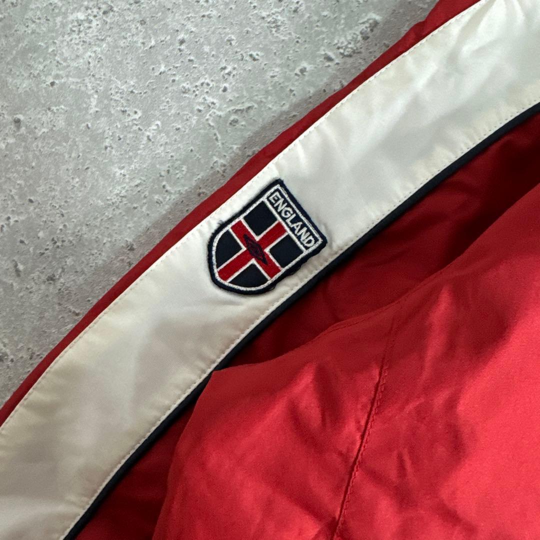 【希少】アンブロ 90s umbro ナイロンジャケット ジャージ レッド M