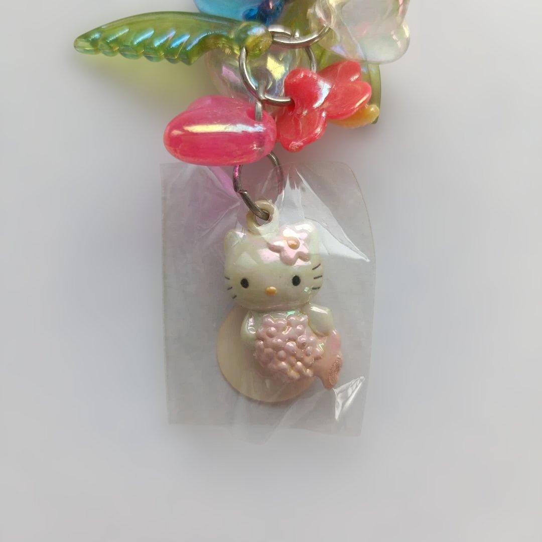 レトロ　ハローキティ マーメイド　ハイビスカス　ストラップ