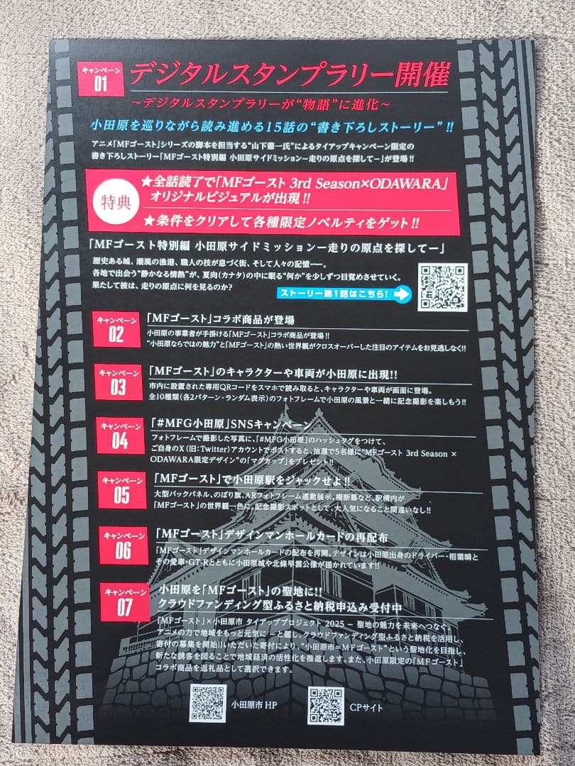 6点セット★ステッカー2種☆キーホルダー2種他☆MFゴースト小田原スタンプラリー