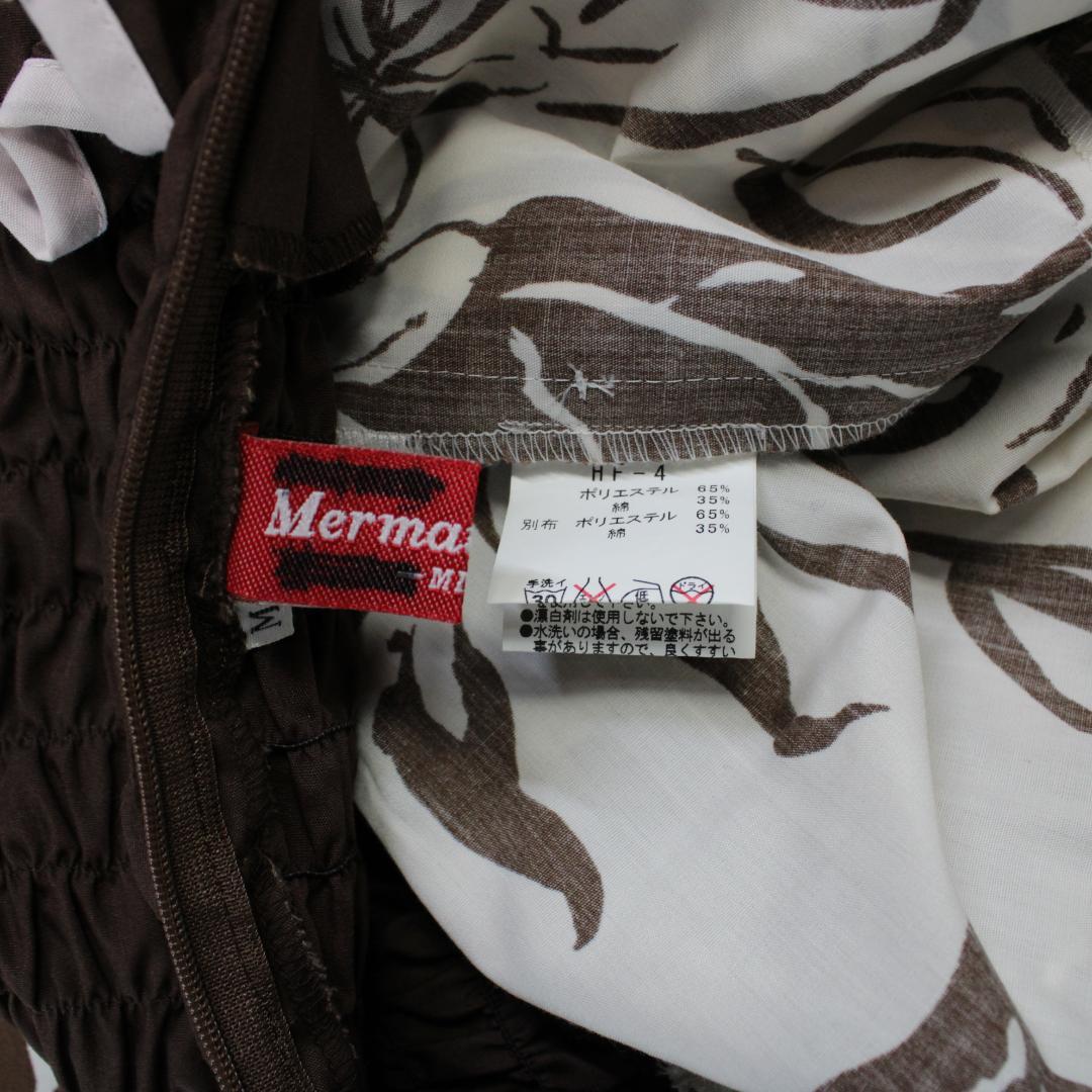 【日本製 フラダンス衣装】ブラウン MermaidLine ワンピース ドレス