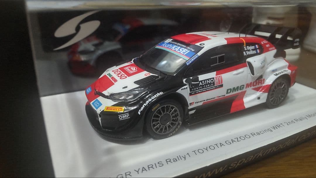 スパーク製.トヨタＧＲヤリス.ラリー１.２０２２年ラリーモンテカルロ仕様