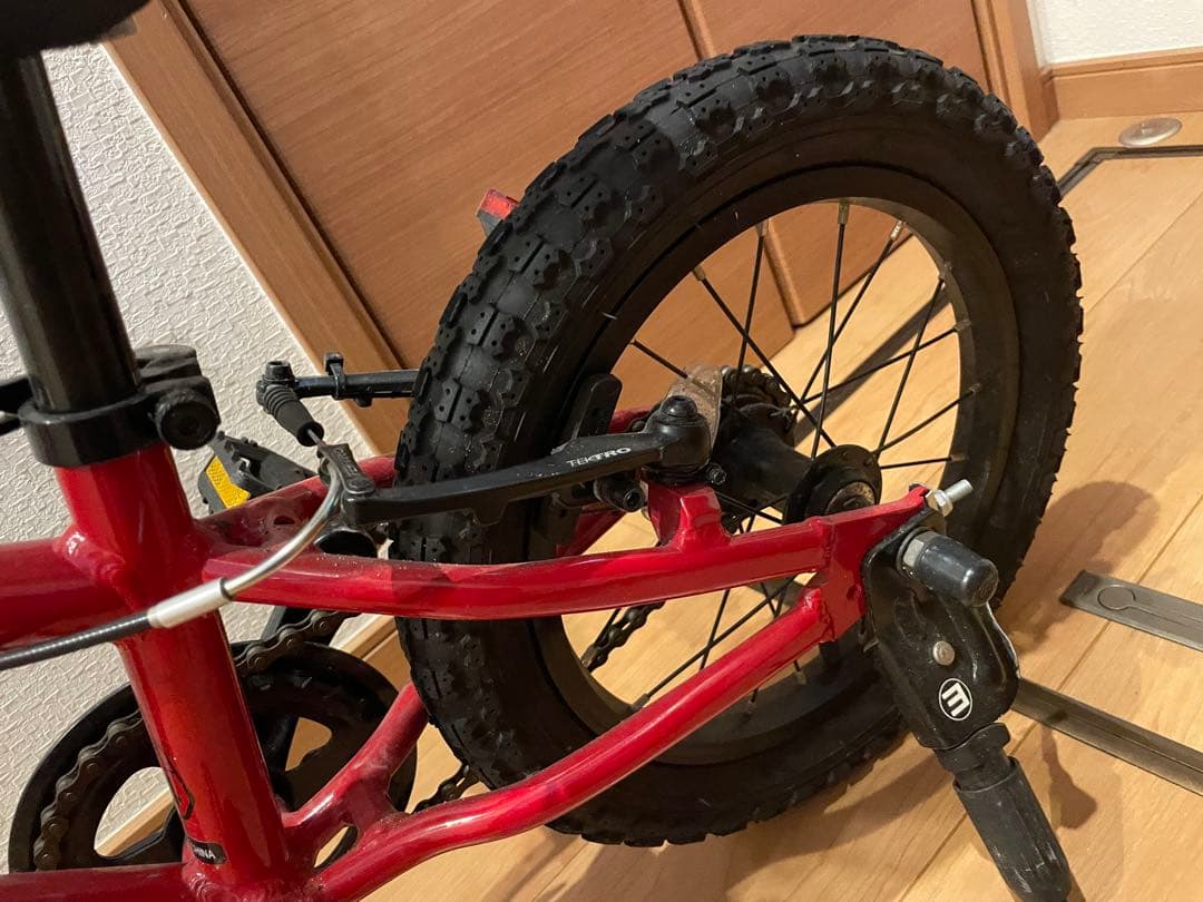【東京都内　直接引取可能】ヨツバサイクル　14インチ レッド/ブルー　ヨツバ14