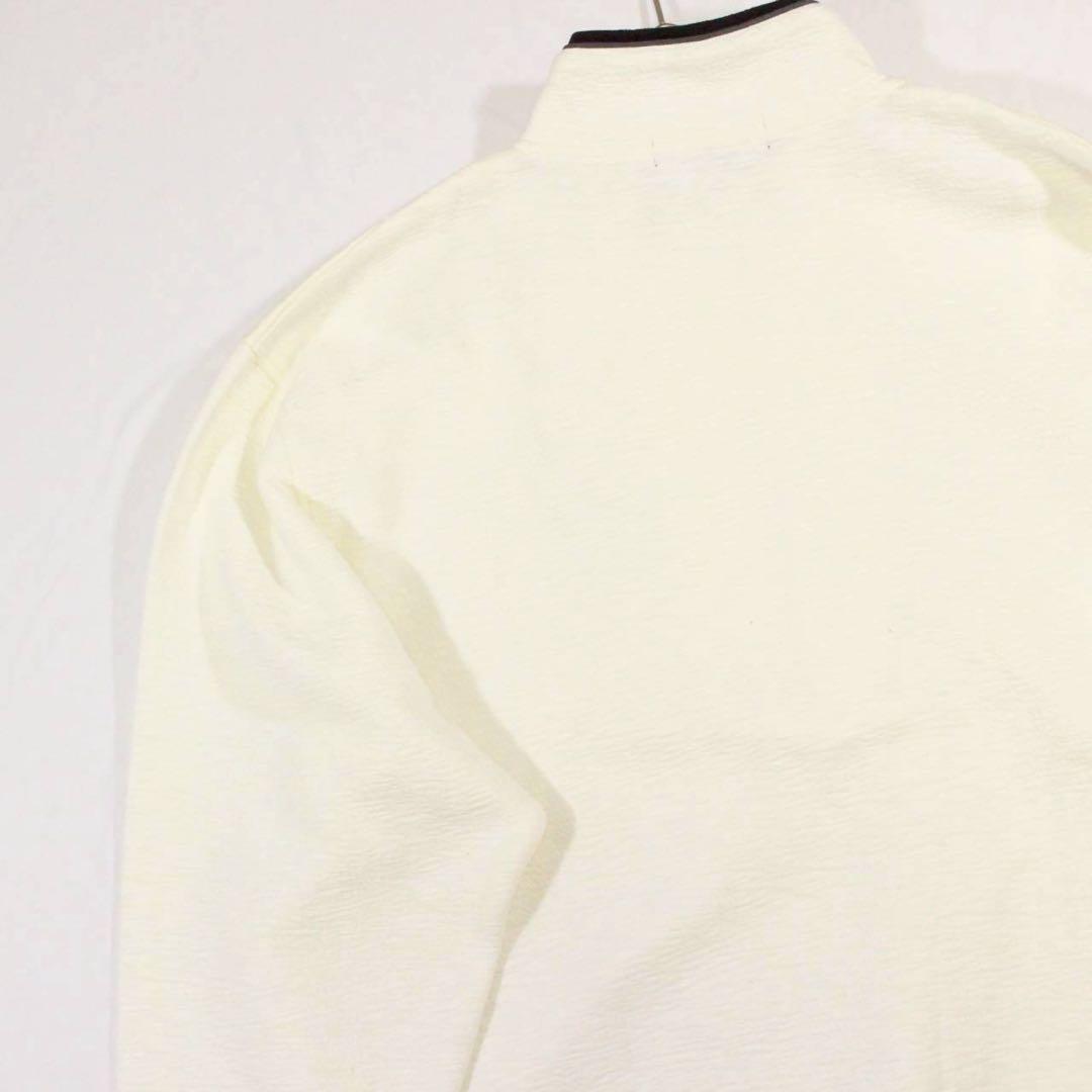 美品✨️HENRY VAL　ヘンリーバル【LL】ハーフジップ　トレーナー　白