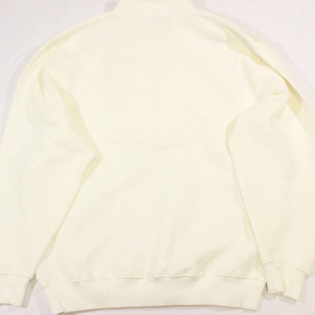 美品✨️HENRY VAL　ヘンリーバル【LL】ハーフジップ　トレーナー　白
