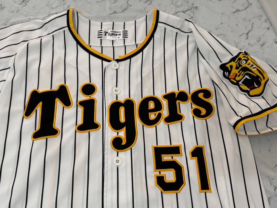 阪神タイガース 中野選手51のユニホームL