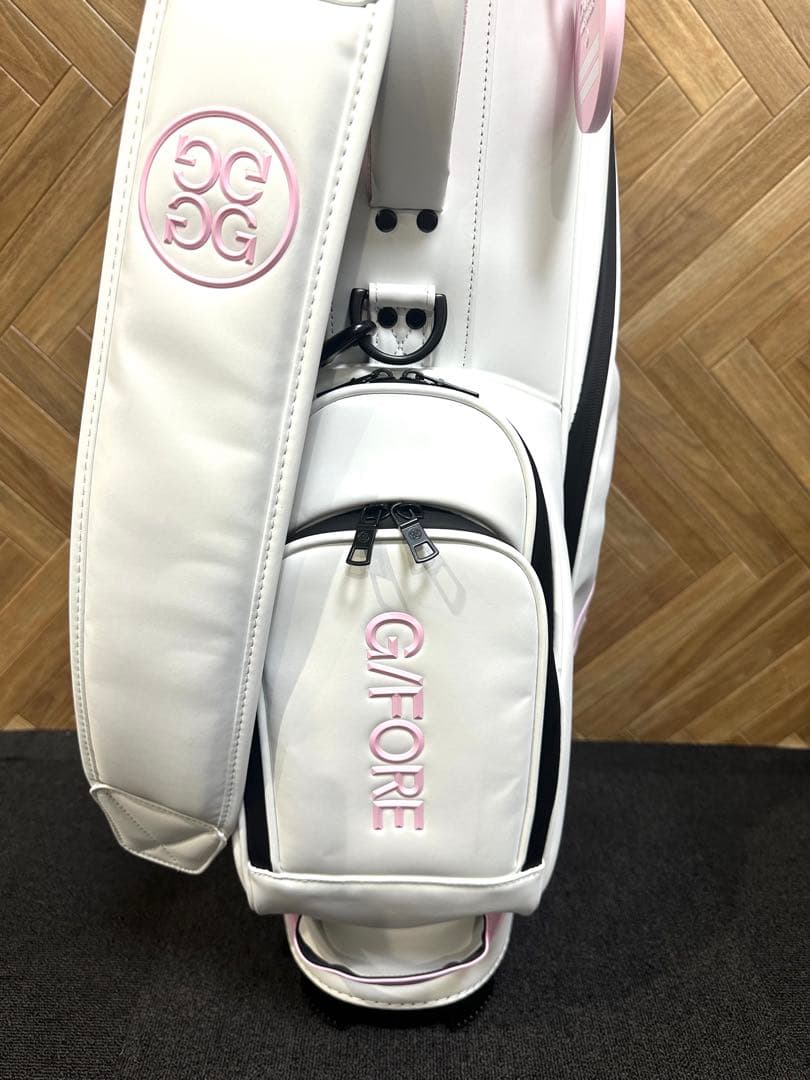 即納品☆韓国G/FORE TROLLEY キャディーバック ホワイト×ピンク