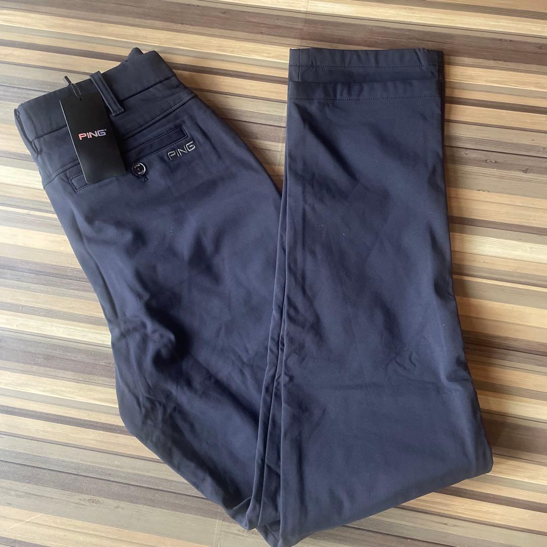 【新品タグ付き】PING ゴルフパンツ メンズ 暖パンツ　ストレッチ 防寒W76