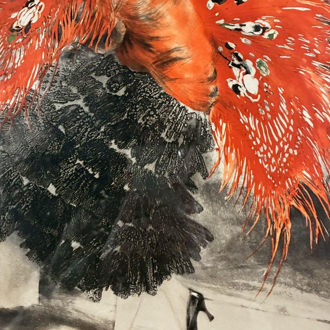 ルイ・イカール「スペインの踊り」銅版画 直筆サイン入 1929年 お洒落な額装