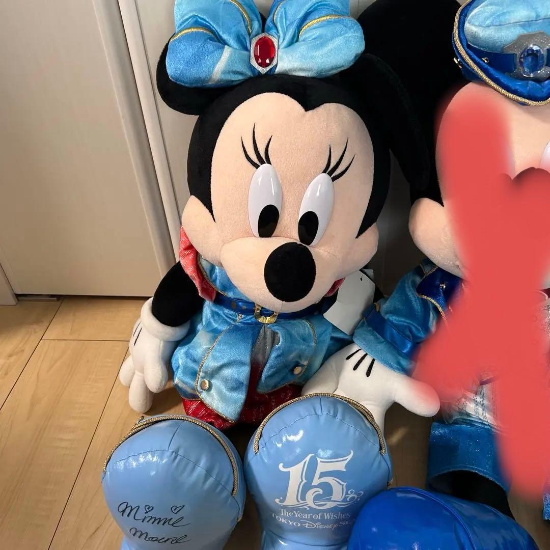 ディズニーシー 15周年 ミッキー ミニー ぬいぐるみ 特大