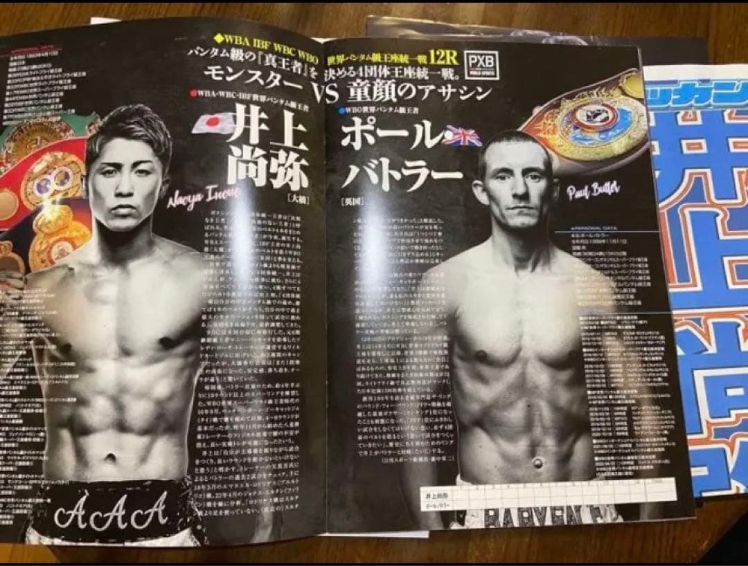 井上尚弥★世界統一ポールバトラー戦RS（リングサイド）席プレミアムチェア1脚