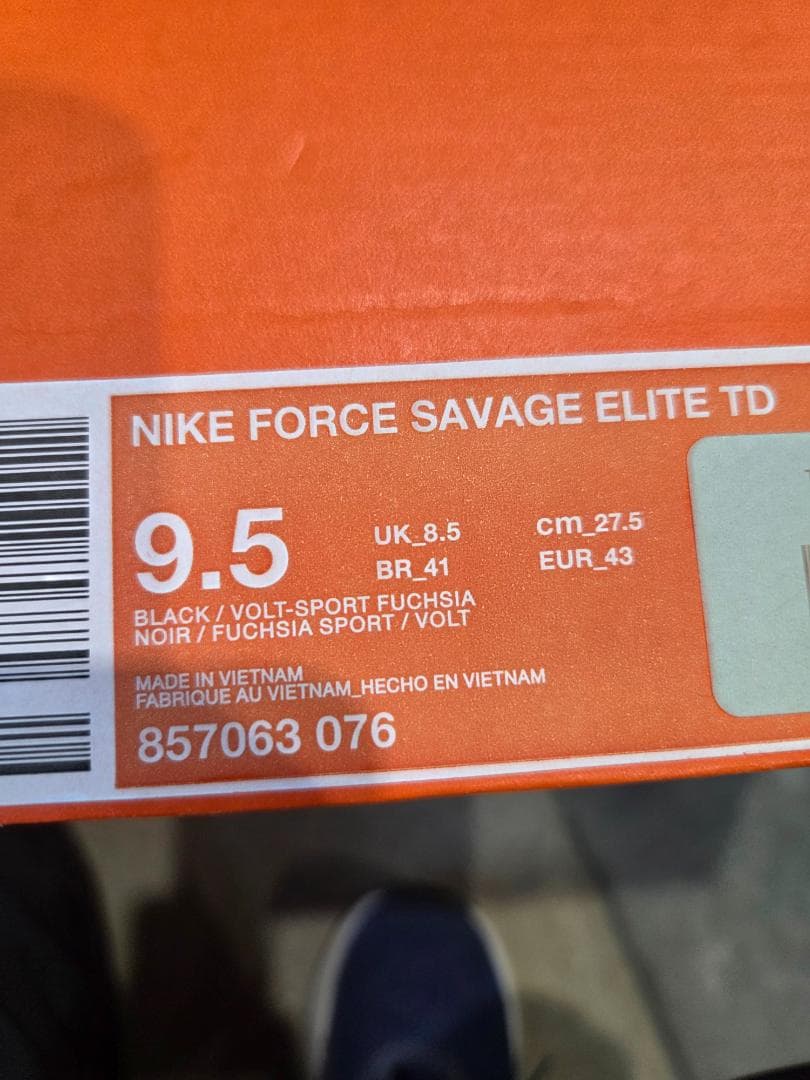 NIKE フォースサベージ エリートTD スパイク 黒ピンク 27.5cm