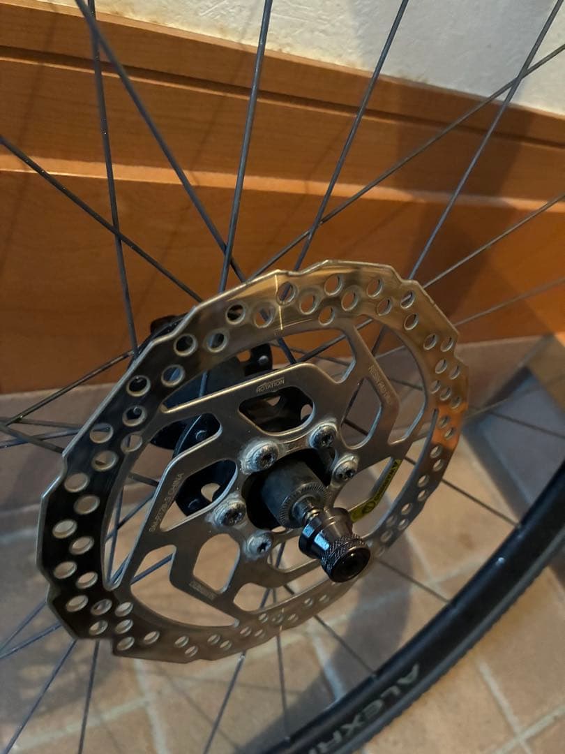 ロードバイク用ホイール　ALEX RXD3 前輪ディスクブレーキ　ビアンキ
