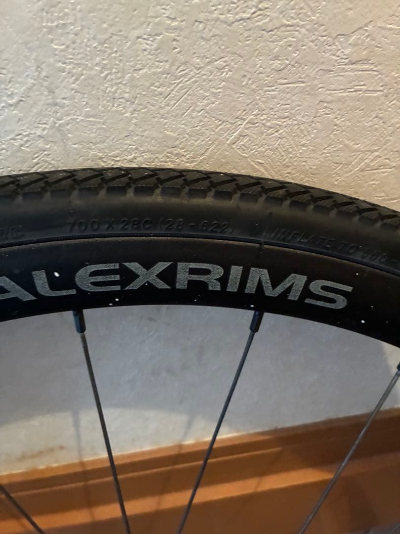 ロードバイク用ホイール　ALEX RXD3 前輪ディスクブレーキ　ビアンキ