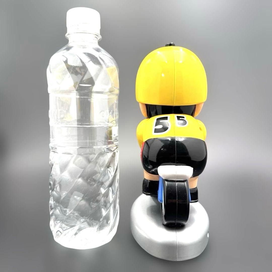 ★ 完動品 ケイリンマン 目覚まし時計 打鐘 箱付 黄色 5 ★