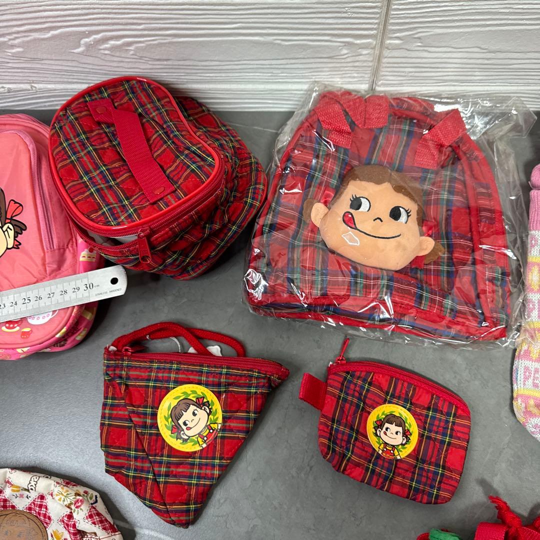 不二家　ペコちゃん　バッグ　ポーチ　リュック　まとめ売り