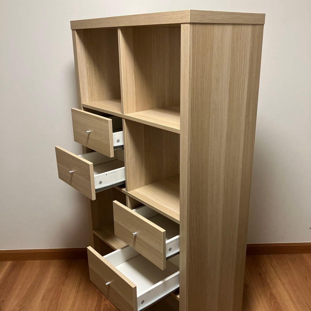 値下げ※イケア　IKEA　カラックス　シェルフユニット　インサート付き