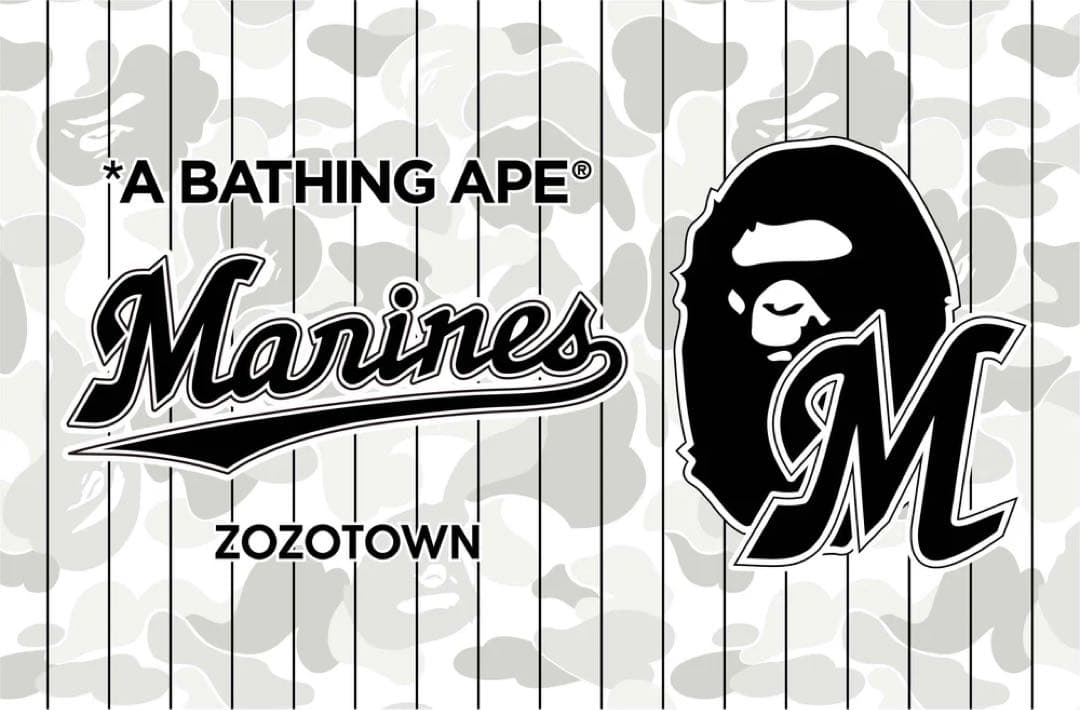 BAPE x 千葉 ロッテ マリーンズ トートバッグ　エイプ　新品未開封