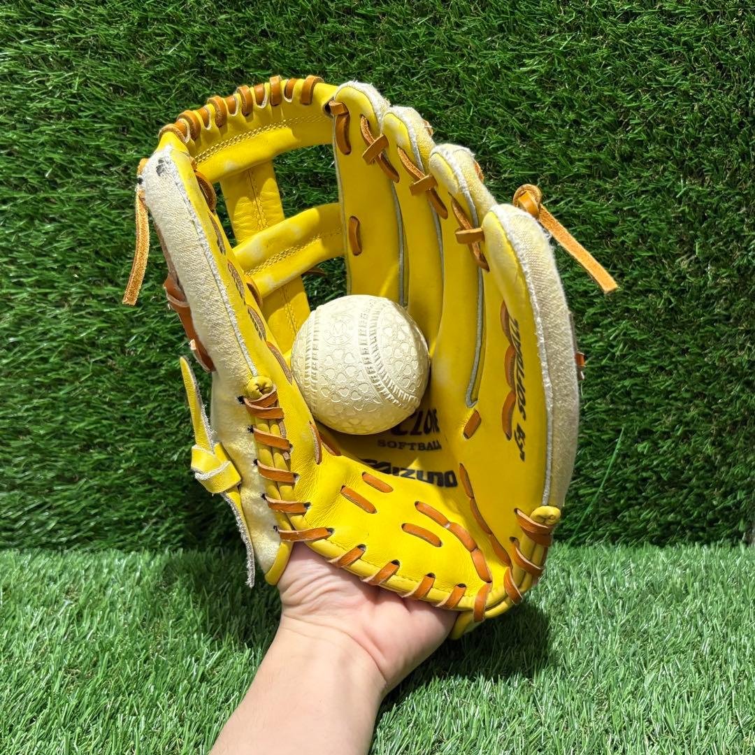 野球グラブ　グローブ　一般軟式.ソフト兼大人用　内野手用　ミズノ　サイクロン