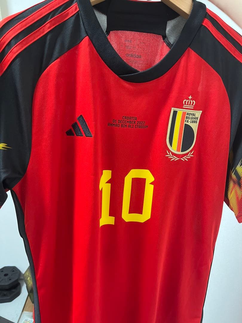 カタールW杯　ベルギー代表　ユニフォーム　2022 アザール