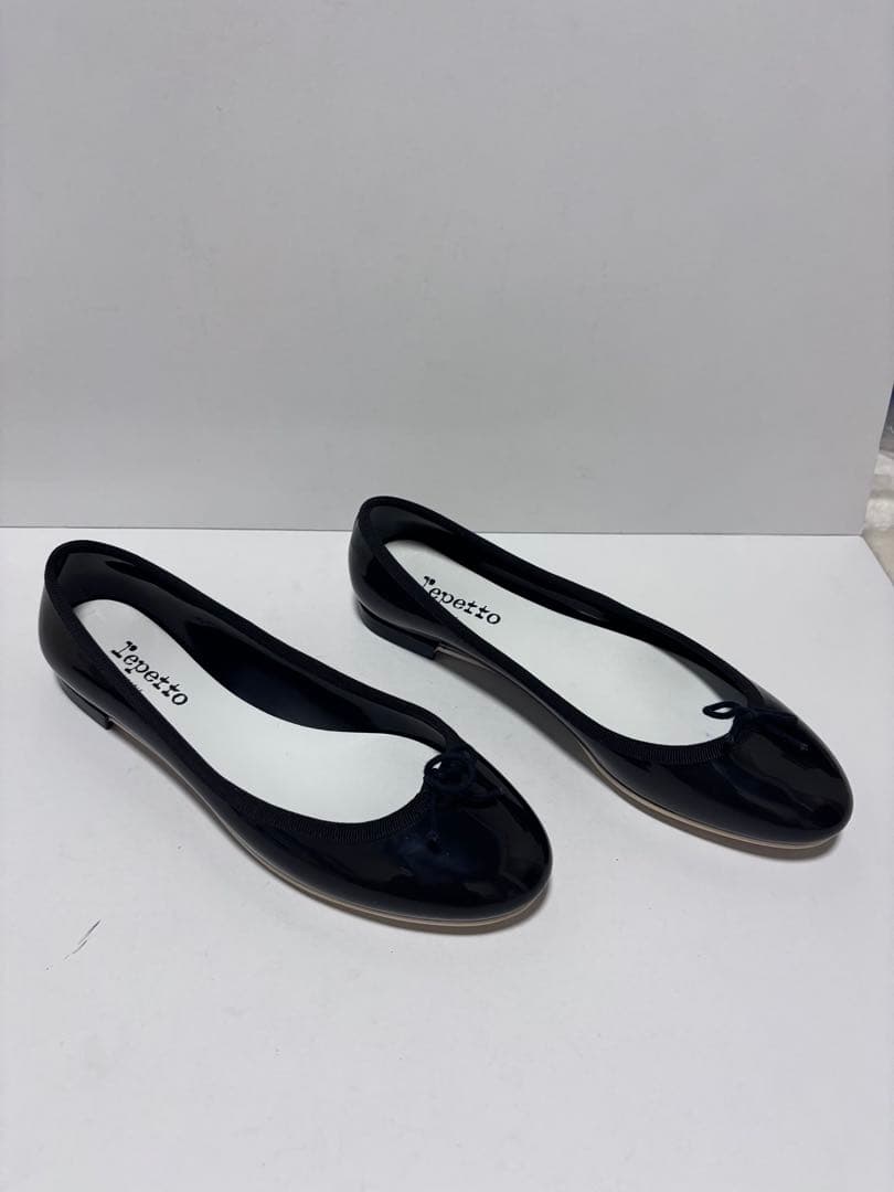 ⭐️美品⭐️ repetto レペット バレエシューズ エナメル フラット 黒 40