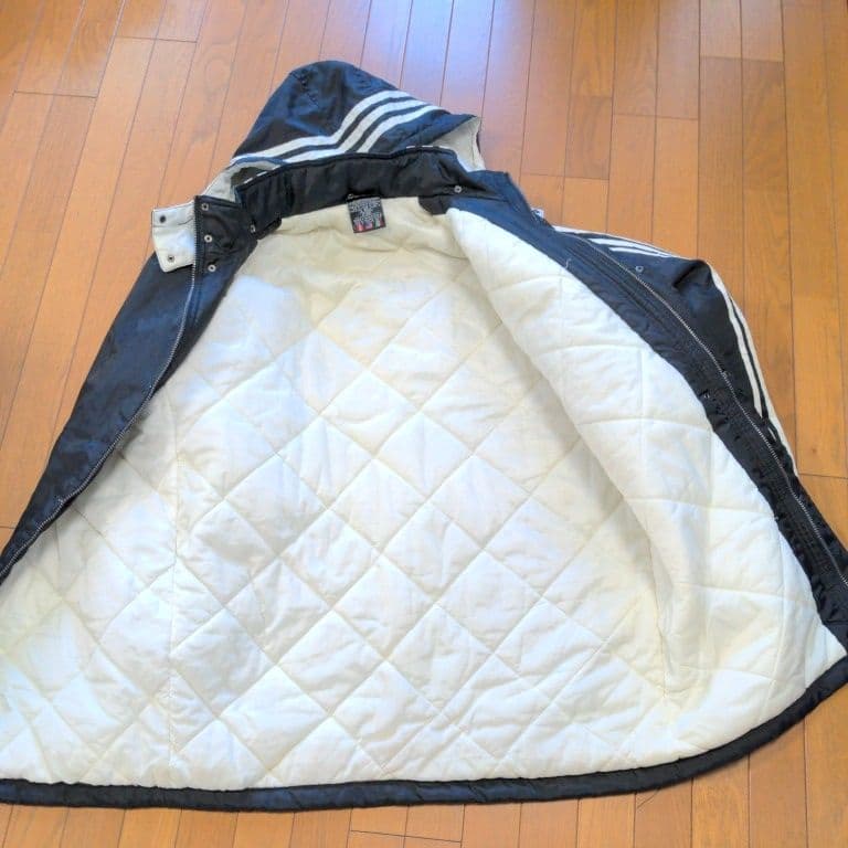 ビンテージ【美品】【80s】【万国旗】adidas ベンチコート ロング