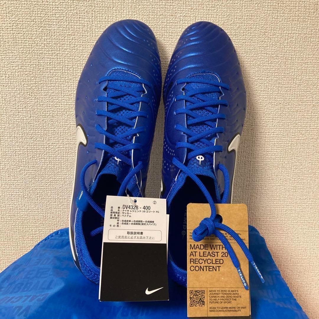 NIKE ティエンポレジェンド10エリート FG 29.5㎝ 天然芝　青　ブルー