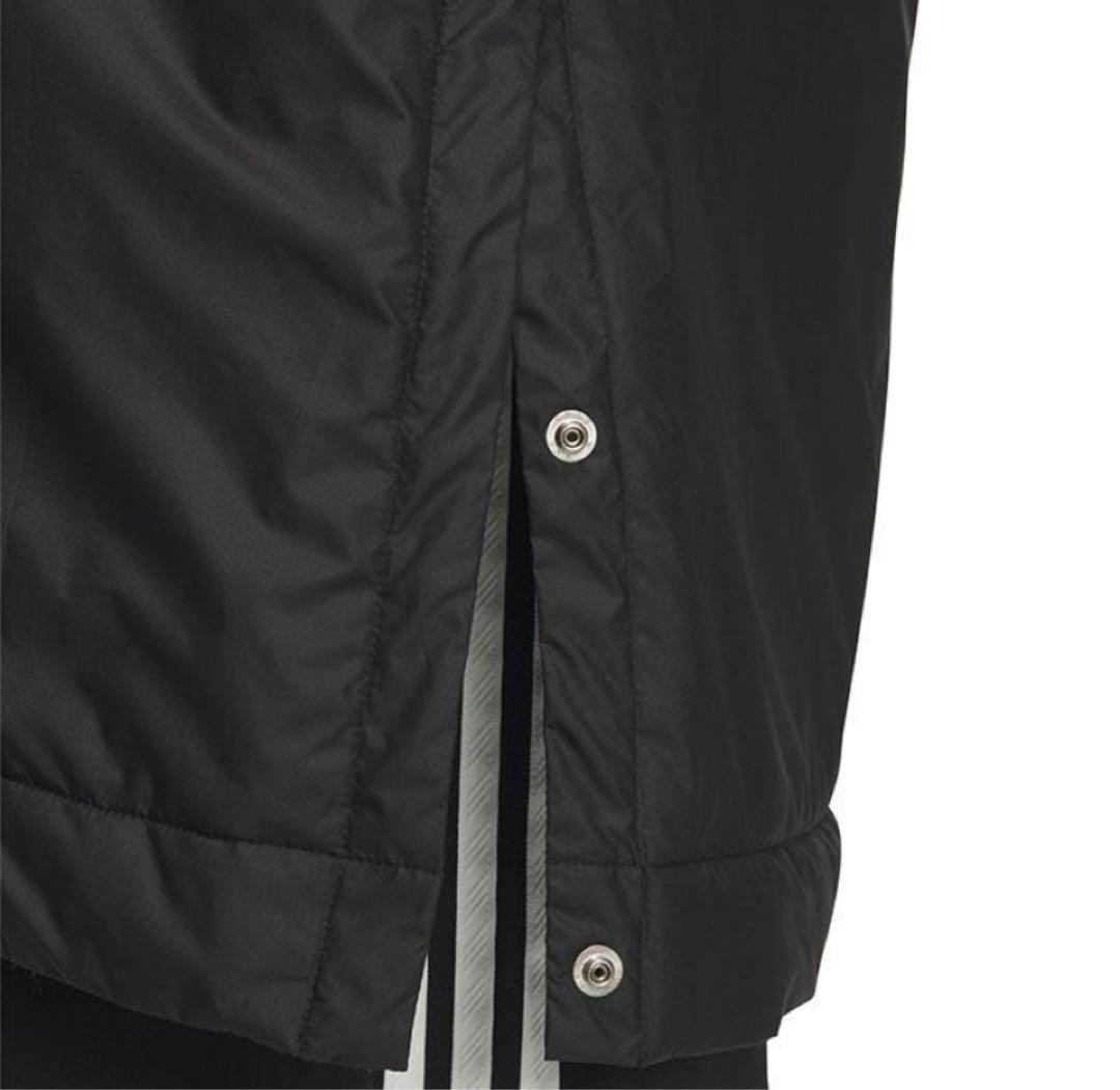 2XL ☆新品☆ アディダス ベンチコート ボア 防寒 防風 ロング丈　ブラック