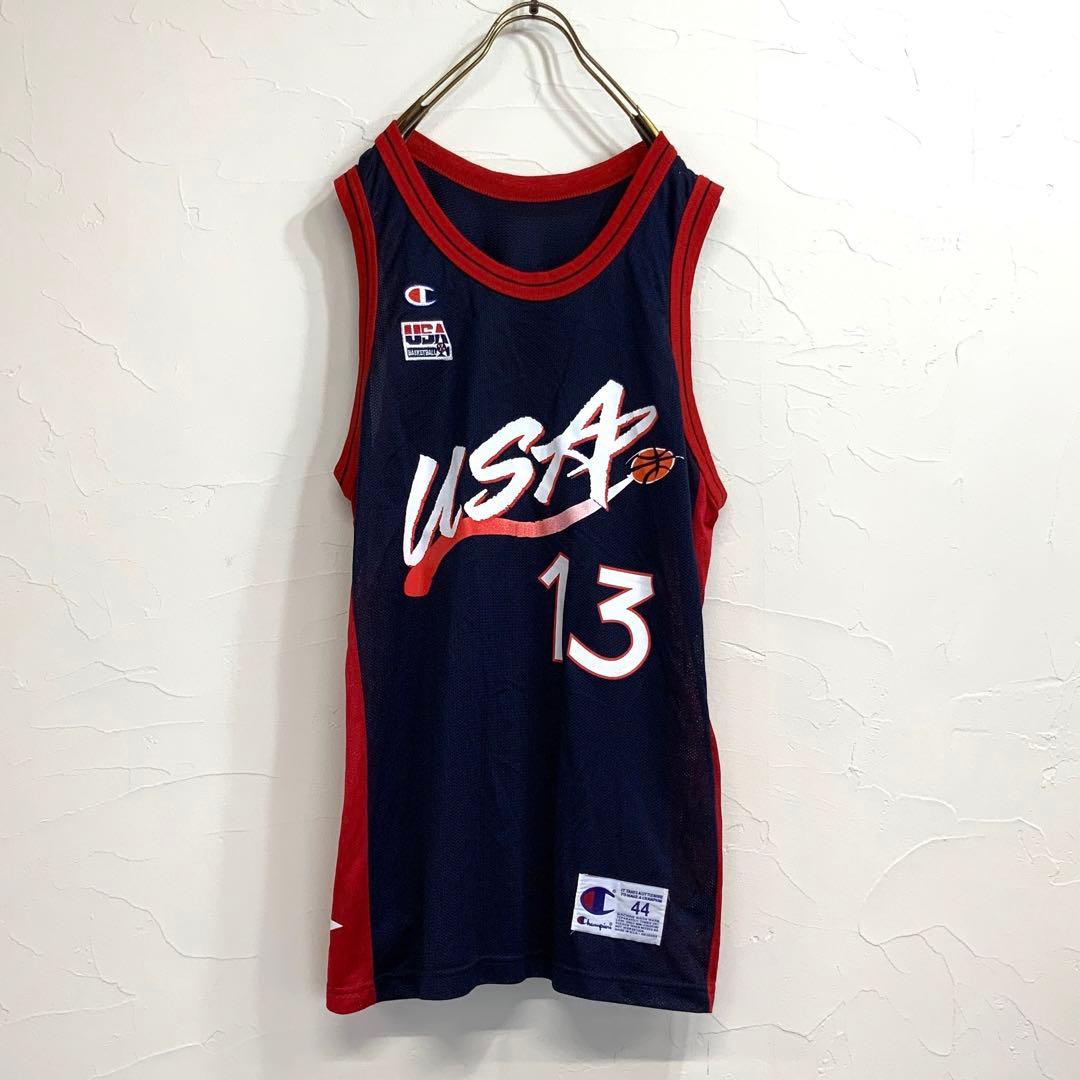 希少 美品 90‘s USA製 champion USA代表 シャキールオニール