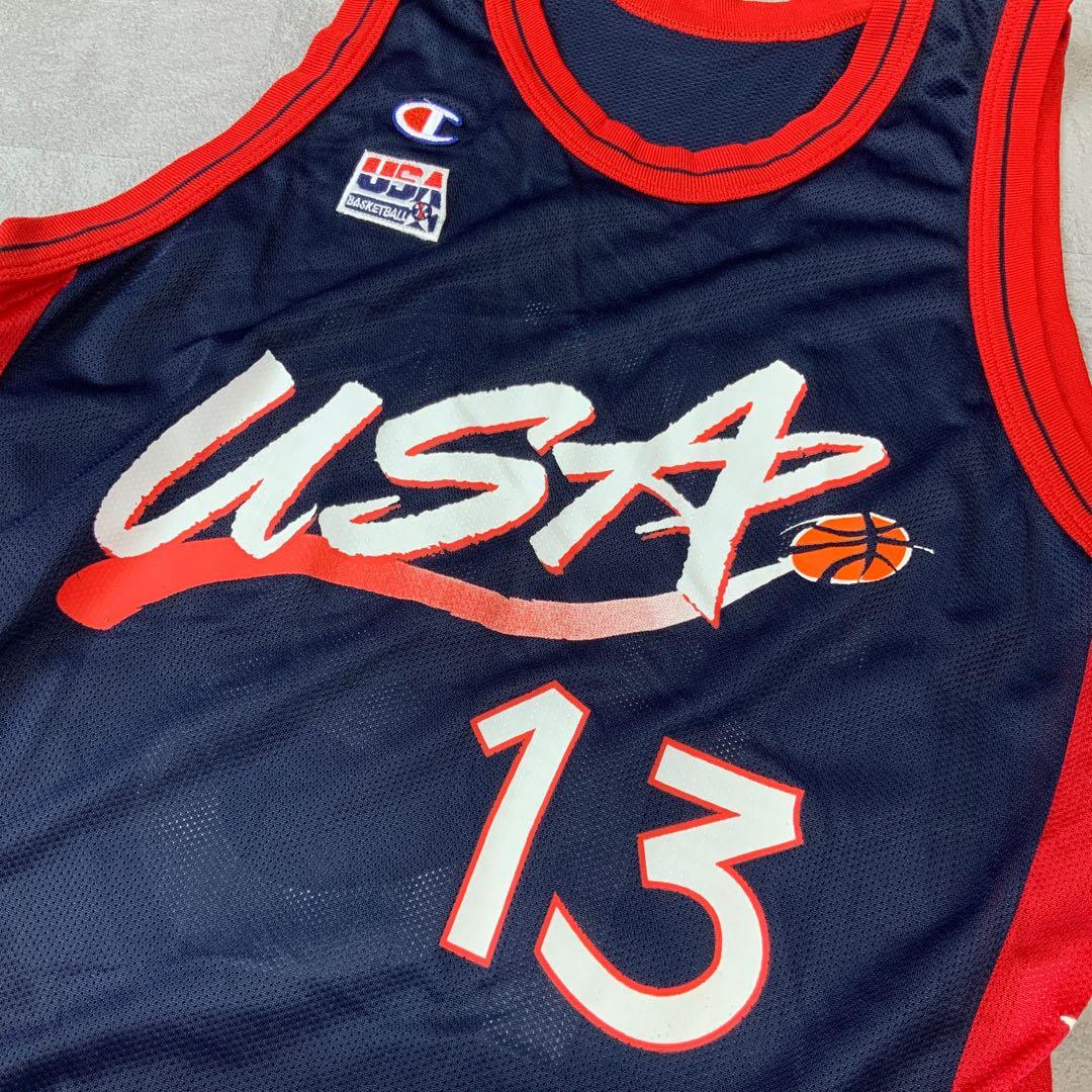 希少 美品 90‘s USA製 champion USA代表 シャキールオニール