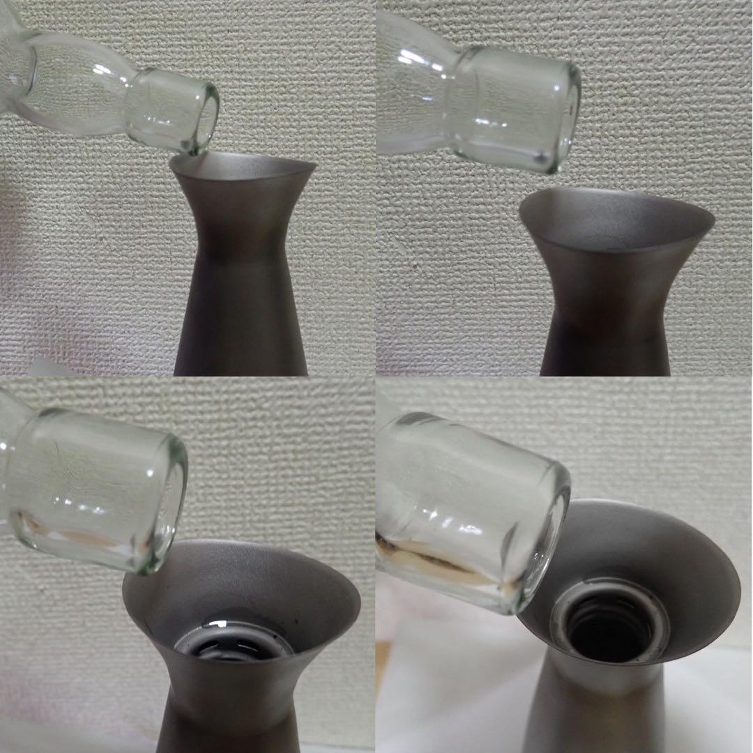 チタン徳利　titanium 　スキットル　酒筒　とっくり