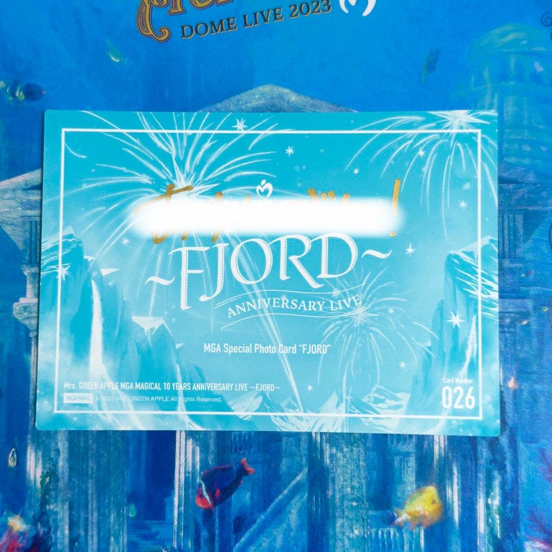 Mrs. GREEN APPLE 大森元貴 FJORD直筆サイン入りフォトカード