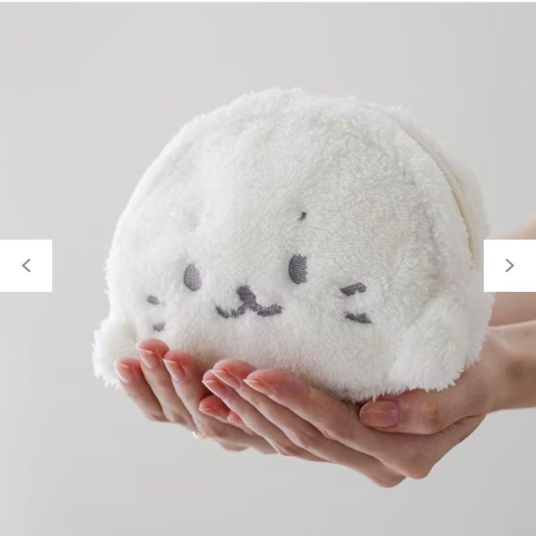 しろたん もこもこ ポーチ 巾着 未使用