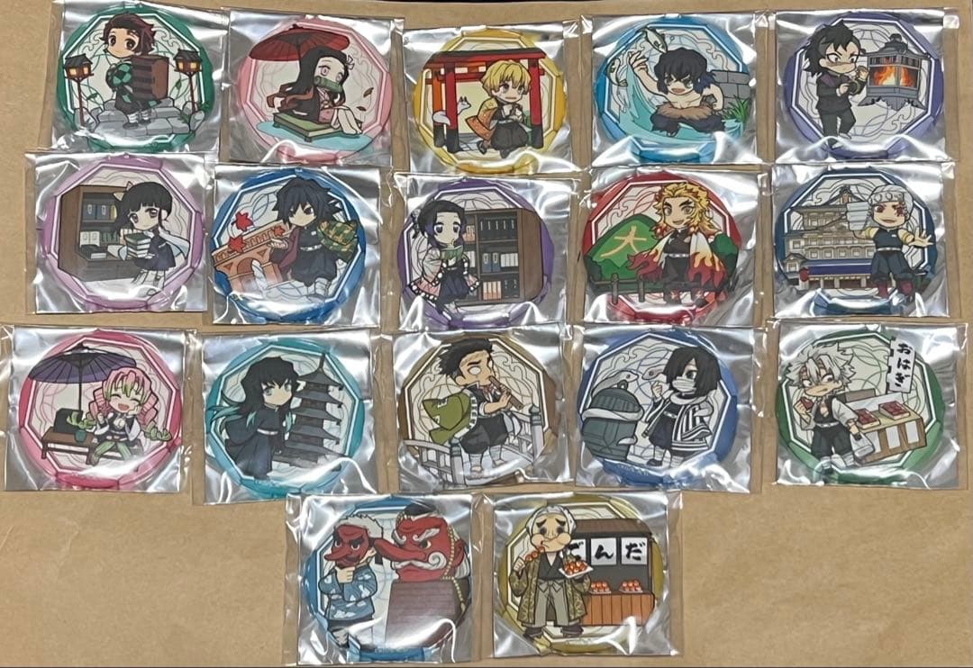 (コンプセット)鬼滅の刃 京ノ御仕事 弐 トレーディングミニキャラ缶バッジ