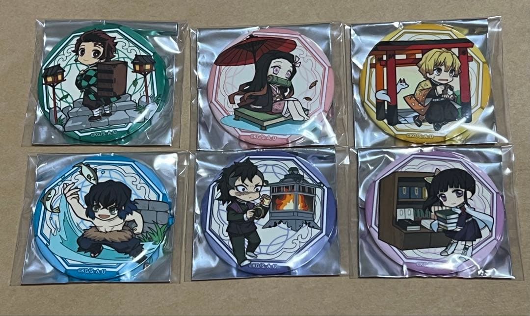 (コンプセット)鬼滅の刃 京ノ御仕事 弐 トレーディングミニキャラ缶バッジ