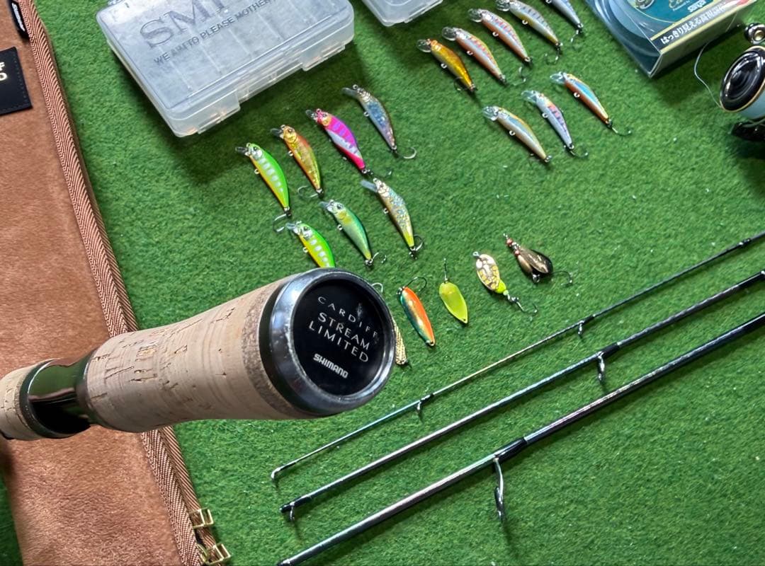 渓流ルアー釣りセット CARDIFFSTREAMLIMITED + Cl4＋他