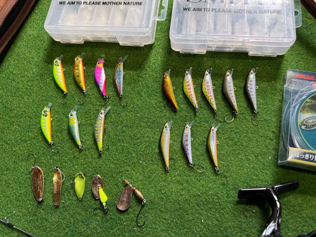 渓流ルアー釣りセット CARDIFFSTREAMLIMITED + Cl4＋他