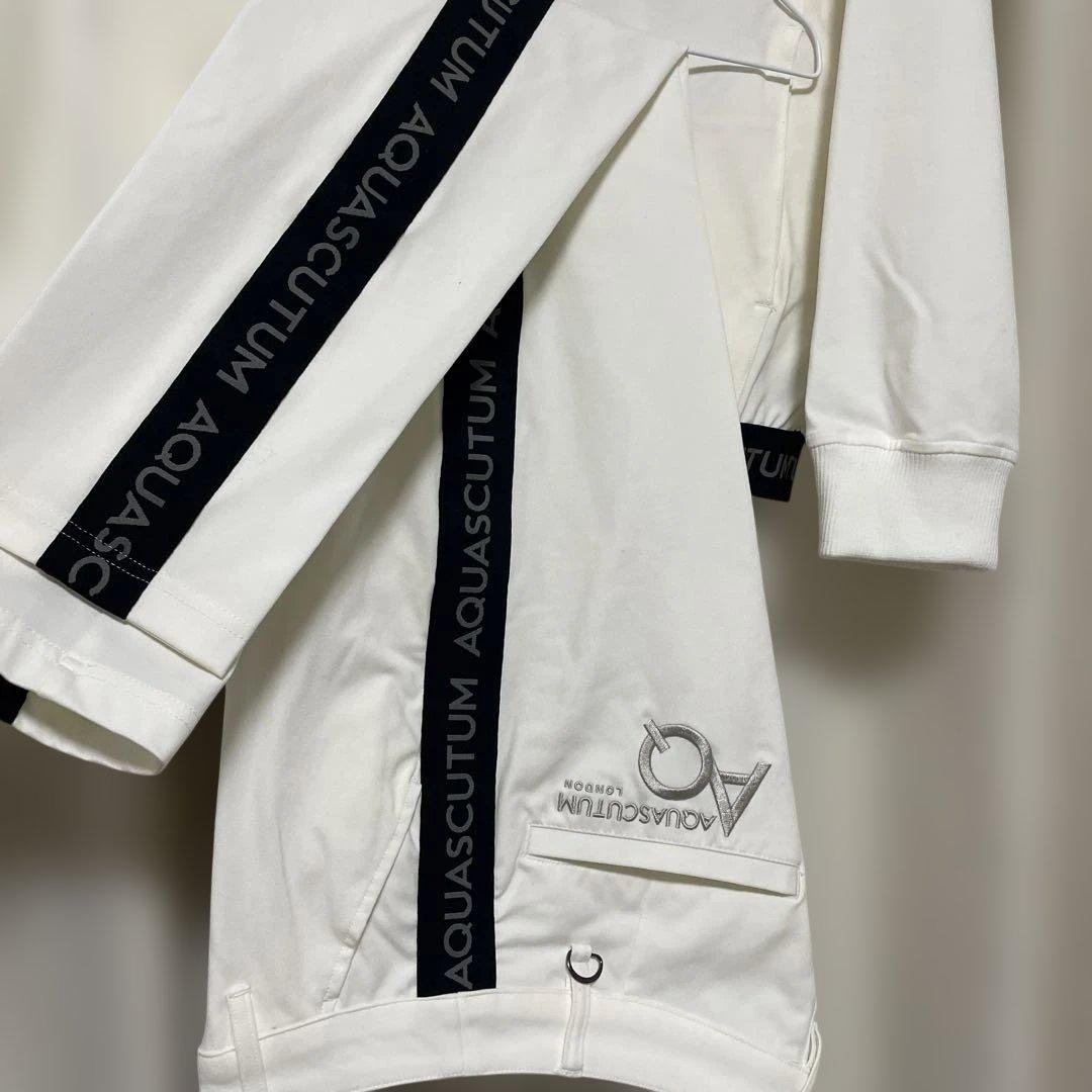 新品 AQUASCUTUM クリーミー　ゴルフウェア　ジョガーセットアップ春夏秋